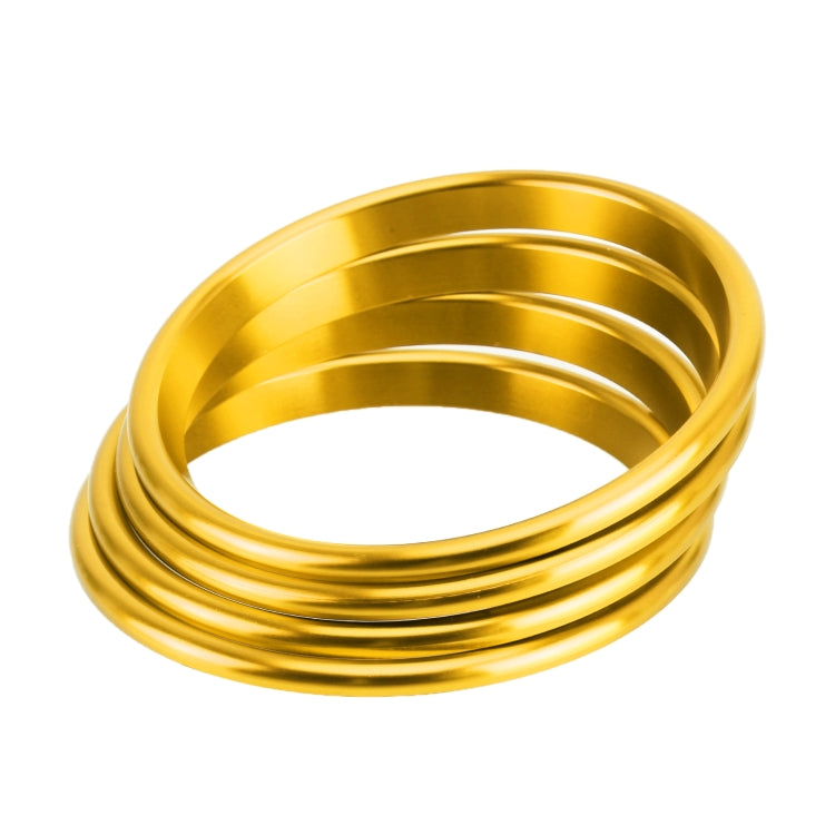 4 PCS Car Metal Air Outlet Decorative Outside Ring for Audi A3 / S3 / Q2L (Gold) - Decoration Rings by PMC TechLife | Online Shopping South Africa | PMC TechLife | Buy Now Pay Later Mobicred