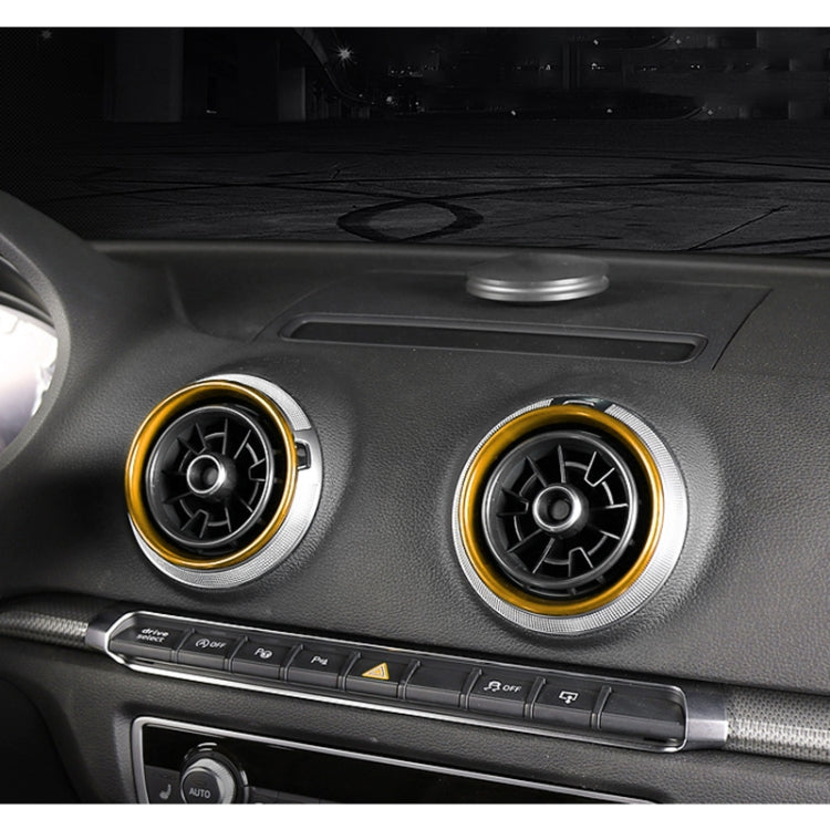 4 PCS Car Metal Air Outlet Decorative Outside Ring for Audi A3 / S3 / Q2L (Gold) - Decoration Rings by PMC TechLife | Online Shopping South Africa | PMC TechLife | Buy Now Pay Later Mobicred