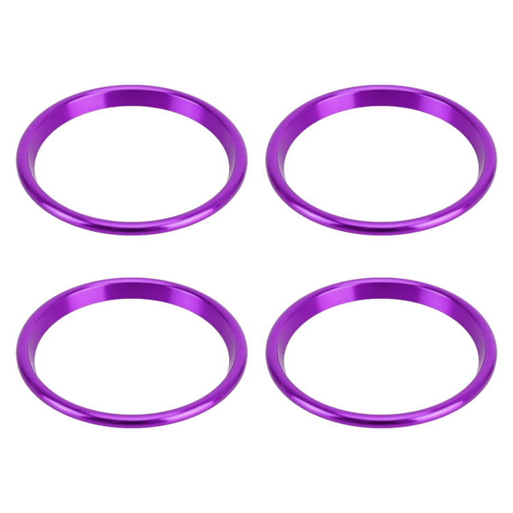 4 PCS Car Metal Air Outlet Decorative Outside Ring for Audi A3 / S3 / Q2L (Purple) - Decoration Rings by PMC TechLife | Online Shopping South Africa | PMC TechLife | Buy Now Pay Later Mobicred