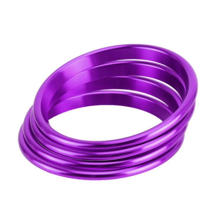 4 PCS Car Metal Air Outlet Decorative Outside Ring for Audi A3 / S3 / Q2L (Purple) - Decoration Rings by PMC TechLife | Online Shopping South Africa | PMC TechLife | Buy Now Pay Later Mobicred