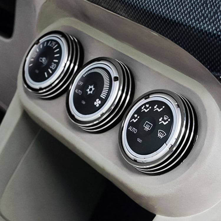 Car Metal Air Conditioner Knob Case for Mitsubishi ASX (Black) - Decoration Rings by PMC TechLife | Online Shopping South Africa | PMC TechLife | Buy Now Pay Later Mobicred