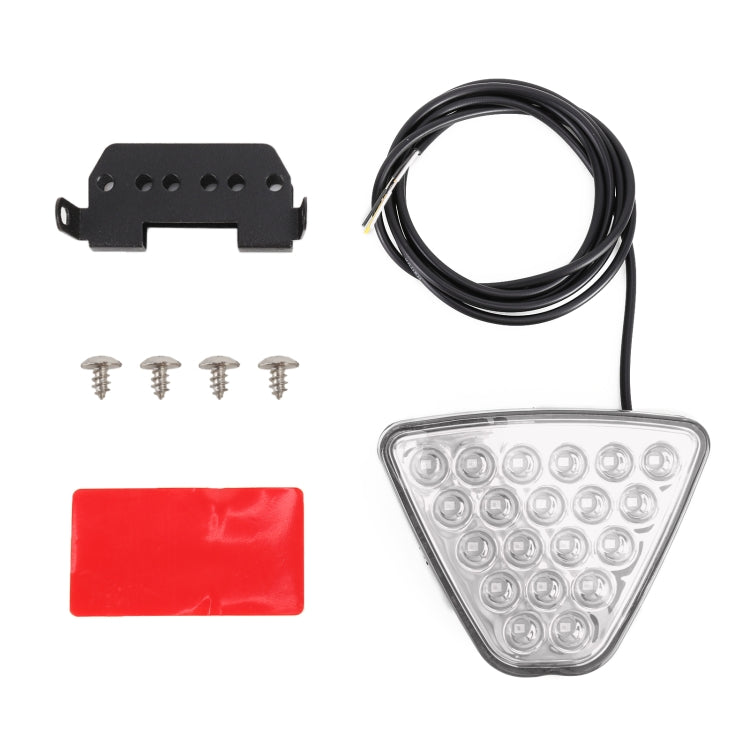 DC12V 1W Car Triangle Highlight Brake Lights Reversing Light with 20LEDs SMD-3528 (Transparent) - Brake Lights by PMC TechLife | Online Shopping South Africa | PMC TechLife | Buy Now Pay Later Mobicred