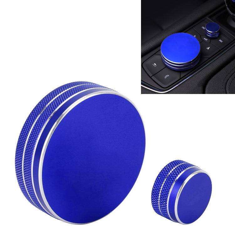 2 PCS Car Metal Central Control Knob Case for Cadillac (Blue) - Decoration Rings by PMC TechLife | Online Shopping South Africa | PMC TechLife | Buy Now Pay Later Mobicred