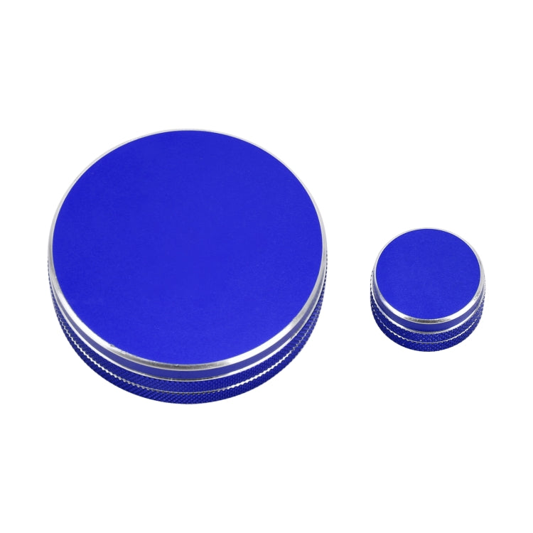 2 PCS Car Metal Central Control Knob Case for Cadillac (Blue) - Decoration Rings by PMC TechLife | Online Shopping South Africa | PMC TechLife | Buy Now Pay Later Mobicred