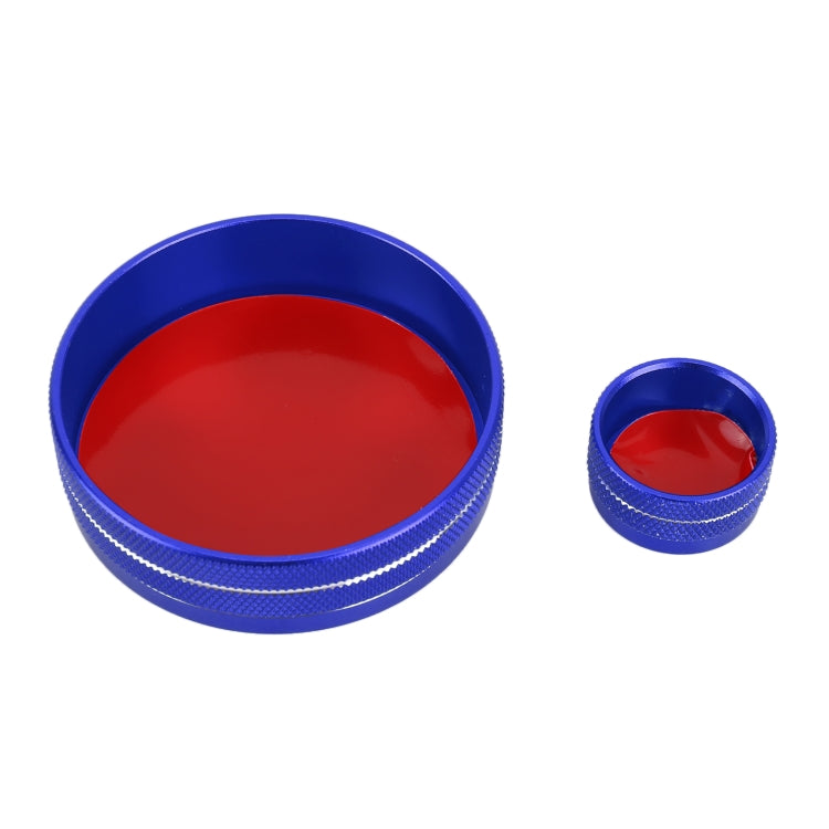 2 PCS Car Metal Central Control Knob Case for Cadillac (Blue) - Decoration Rings by PMC TechLife | Online Shopping South Africa | PMC TechLife | Buy Now Pay Later Mobicred