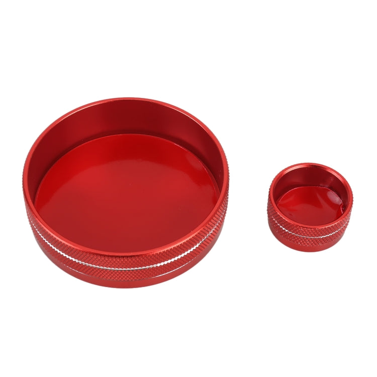 2 PCS Car Metal Central Control Knob Case for Cadillac (Red) - Decoration Rings by PMC TechLife | Online Shopping South Africa | PMC TechLife | Buy Now Pay Later Mobicred