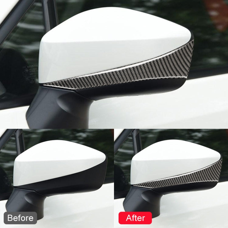 Car Carbon Fiber Rearview Mirror Anti-collision Strip for Subaru BRZ / Toyota 86 2013-2017, Left and Right Drive Universal (Black) - Car Interior Mouldings by PMC TechLife | Online Shopping South Africa | PMC TechLife | Buy Now Pay Later Mobicred