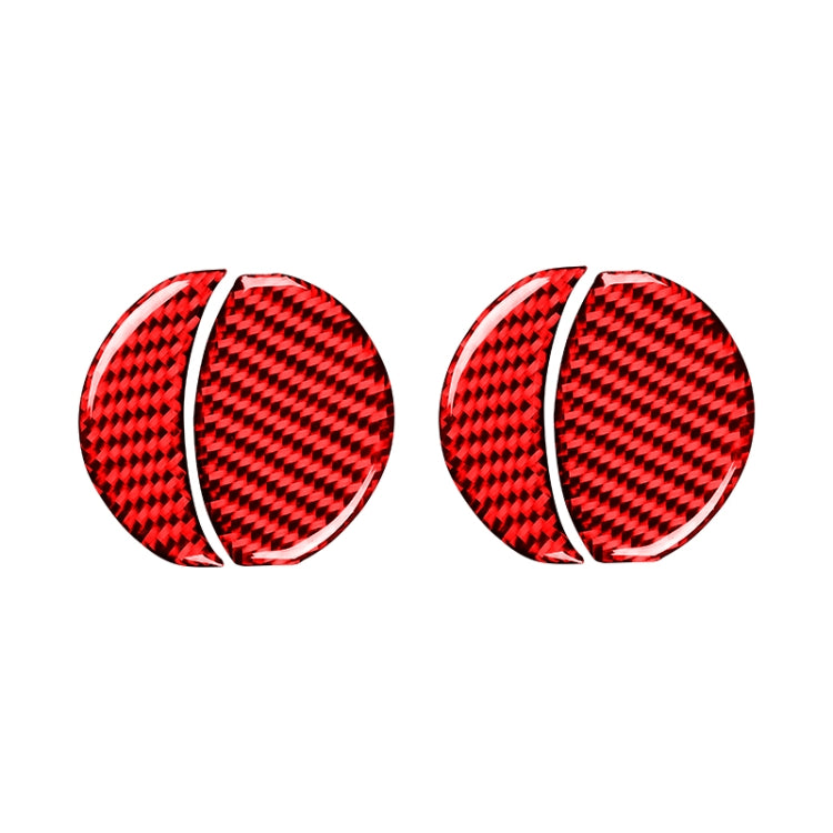Car Carbon Fiber Central Control Air Outlet Decorative Sticker for Subaru BRZ / Toyota 86 2013-2020, Left and Right Drive Universal(Red) - Car Interior Mouldings by PMC TechLife | Online Shopping South Africa | PMC TechLife | Buy Now Pay Later Mobicred