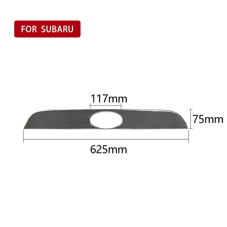 Car Carbon Fiber Rear Logo Decorative Strip for Subaru BRZ / Toyota 86 2013-2020, Left and Right Drive Universal(Black) - Car Interior Mouldings by PMC TechLife | Online Shopping South Africa | PMC TechLife | Buy Now Pay Later Mobicred