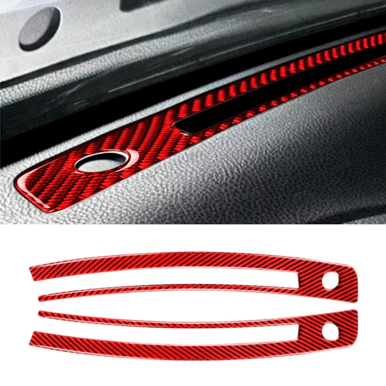 Car Carbon Fiber Central Control Instrument Air Outlet Decorative Sticker for Subaru BRZ / Toyota 86 2013-2020, Left and Right Drive Universal (Red) - Car Interior Mouldings by PMC TechLife | Online Shopping South Africa | PMC TechLife | Buy Now Pay Later Mobicred