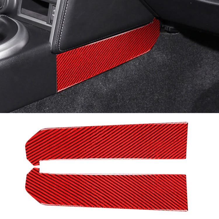 Car Carbon Fiber Central Control Side Gear Position Decorative Sticker for Subaru BRZ / Toyota 86 2013-2020, Left and Right Drive Universal (Red) - Car Interior Mouldings by PMC TechLife | Online Shopping South Africa | PMC TechLife | Buy Now Pay Later Mobicred