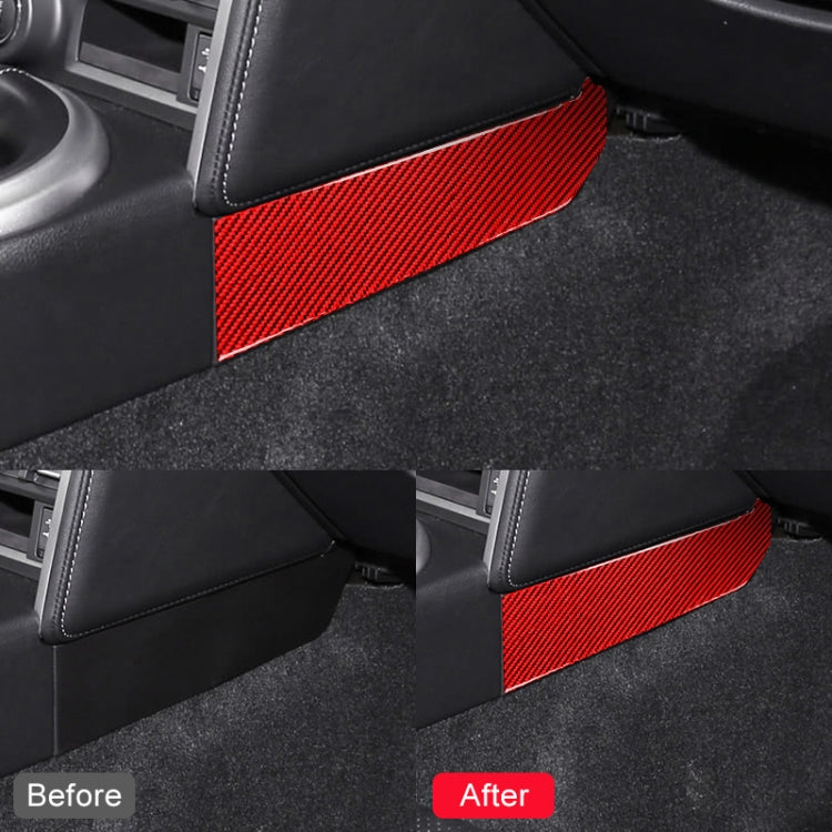 Car Carbon Fiber Central Control Side Gear Position Decorative Sticker for Subaru BRZ / Toyota 86 2013-2020, Left and Right Drive Universal (Red) - Car Interior Mouldings by PMC TechLife | Online Shopping South Africa | PMC TechLife | Buy Now Pay Later Mobicred