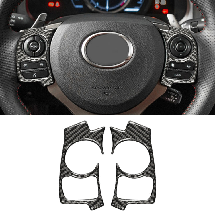 Car Carbon Fiber Steering Wheel Button Decorative Sticker for Lexus IS250 NX200 200t 300h 13-, Left Drive B Style - free shipping - PMC TechLife - Order now!