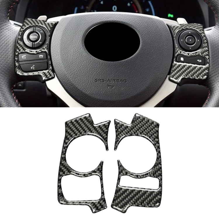 Car Carbon Fiber Steering Wheel Button Decorative Sticker for Lexus IS250 NX200 200t 300h 13-, Left Drive C Style - free shipping - PMC TechLife - Order now!