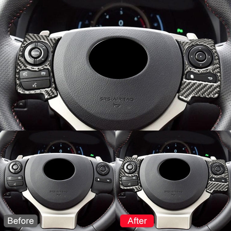 Car Carbon Fiber Steering Wheel Button Decorative Sticker for Lexus IS250 NX200 200t 300h 13-, Left Drive C Style - free shipping - PMC TechLife - Order now!