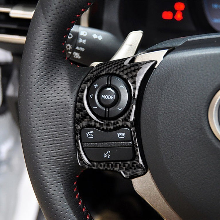Car Carbon Fiber Steering Wheel Button Decorative Sticker for Lexus IS250 NX200 200t 300h 13-, Left Drive C Style - free shipping - PMC TechLife - Order now!