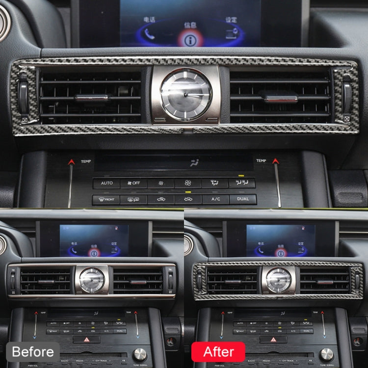 Car Carbon Fiber Central Control Air Outlet Decorative Sticker for Lexus IS250 2013-, Left Drive - Car Interior Mouldings by PMC TechLife | Online Shopping South Africa | PMC TechLife | Buy Now Pay Later Mobicred