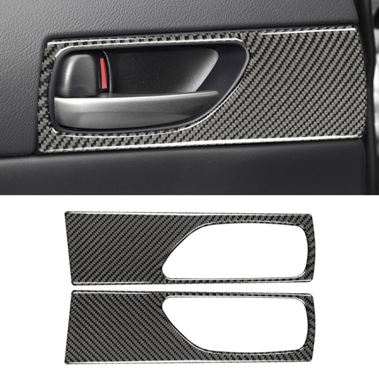 Car Carbon Fiber Rear Door Handle Decorative Sticker for Lexus IS250 2013-, Left Drive - Car Interior Mouldings by PMC TechLife | Online Shopping South Africa | PMC TechLife | Buy Now Pay Later Mobicred