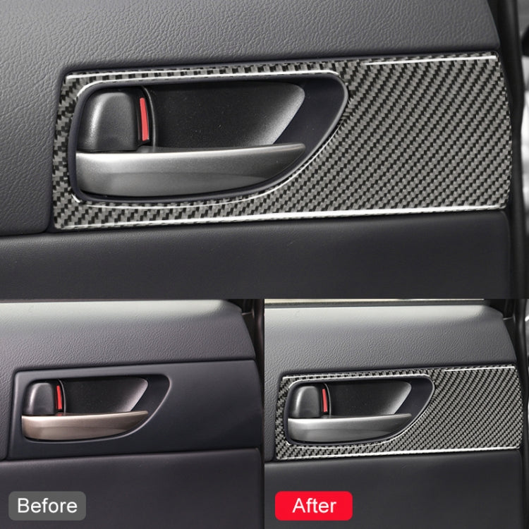 Car Carbon Fiber Rear Door Handle Decorative Sticker for Lexus IS250 2013-, Left Drive - Car Interior Mouldings by PMC TechLife | Online Shopping South Africa | PMC TechLife | Buy Now Pay Later Mobicred