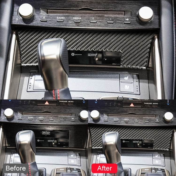 Car Carbon Fiber Central Control Panel Decorative Sticker for Lexus IS250 2013-, Left Drive A Style - Car Interior Mouldings by PMC Jewellery | Online Shopping South Africa | PMC Jewellery | Buy Now Pay Later Mobicred