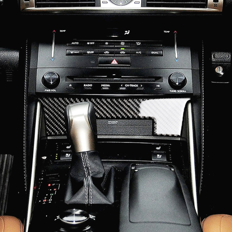 Car Carbon Fiber Central Control Panel Decorative Sticker for Lexus IS250 2013-, Left Drive A Style - Car Interior Mouldings by PMC Jewellery | Online Shopping South Africa | PMC Jewellery | Buy Now Pay Later Mobicred