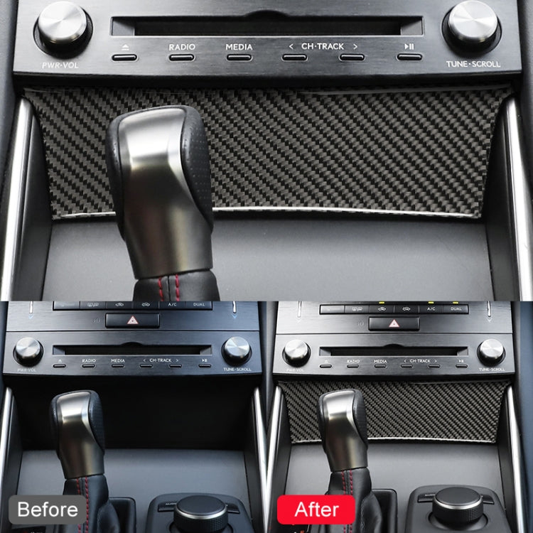 Car Carbon Fiber Central Control Panel Decorative Sticker for Lexus IS250 2013-, Left Drive B Style - Car Interior Mouldings by PMC TechLife | Online Shopping South Africa | PMC TechLife | Buy Now Pay Later Mobicred