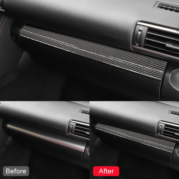 Car Carbon Fiber Storage Box Decorative Strip for Lexus IS250 2013-, Left Drive - Car Interior Mouldings by PMC TechLife | Online Shopping South Africa | PMC TechLife | Buy Now Pay Later Mobicred