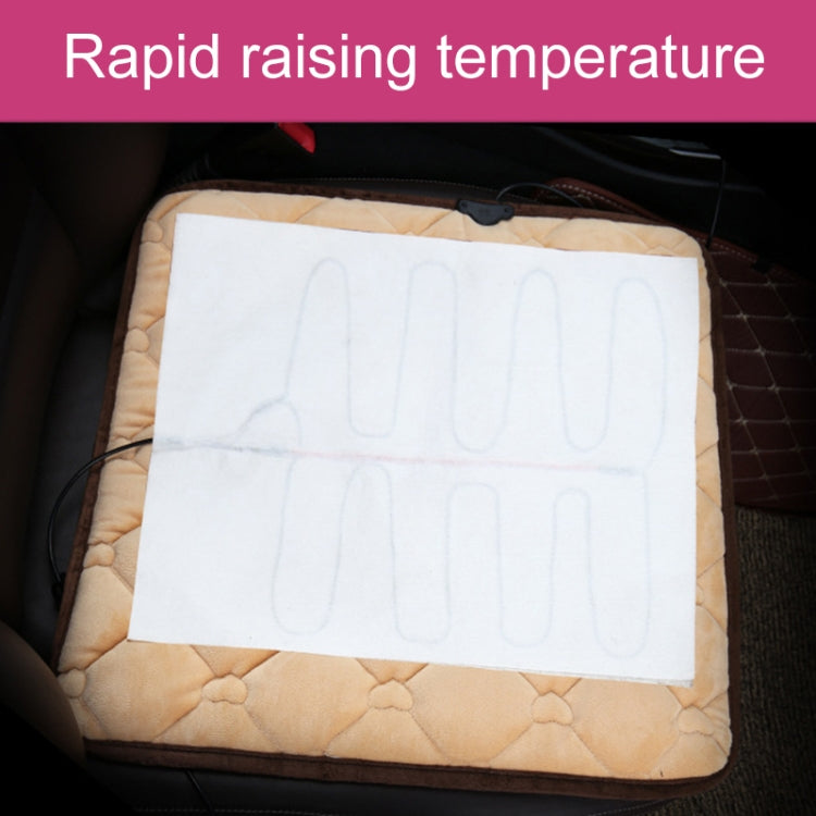 Car USB Seat Heater Cushion Warmer Cover Winter Heated Warm Mat, Style: Square (Red) - free shipping - PMC Jewellery - Order now!