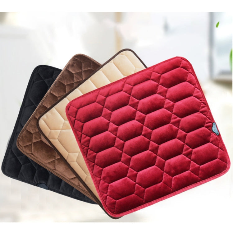 Car USB Seat Heater Cushion Warmer Cover Winter Heated Warm Mat, Style: Square (Red) - free shipping - PMC Jewellery - Order now!