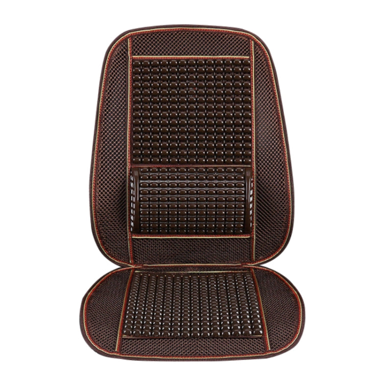 Car Seat Covers Summer Cool Imitation Wooden Beads Ventilation Breathable Seat Cushion(Black) - Seat Accessories by PMC TechLife | Online Shopping South Africa | PMC TechLife | Buy Now Pay Later Mobicred