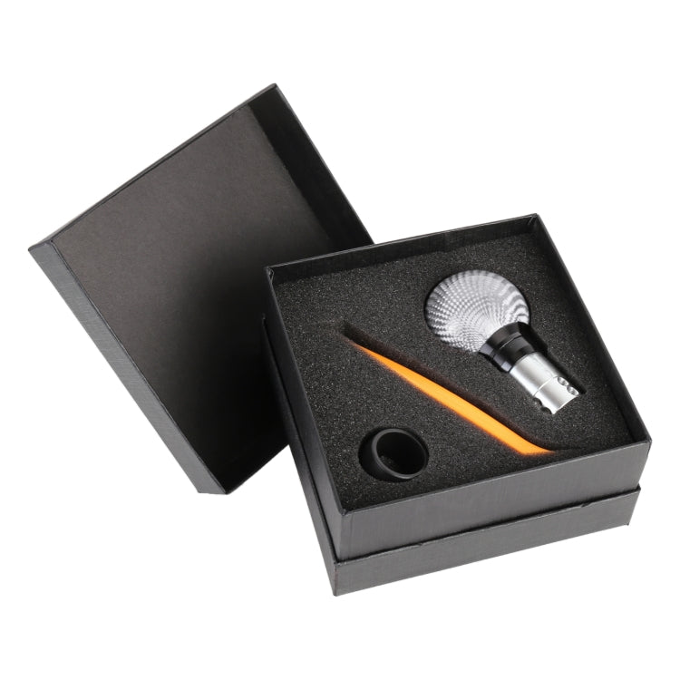 Universal Car Pressable Telescopic Carbon Fiber Gear Head Gear Shift Knob, Length: 9.5cm (Silver) - Shift Knob by PMC TechLife | Online Shopping South Africa | PMC TechLife | Buy Now Pay Later Mobicred