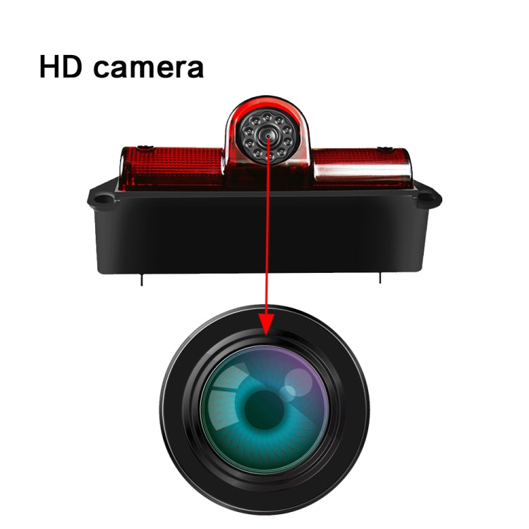 PZ467 Car Waterproof 170 Degree Brake Light View Camera + 7 inch Rearview Monitor for Chevrolet - Rear View Cameras by PMC TechLife | Online Shopping South Africa | PMC TechLife | Buy Now Pay Later Mobicred