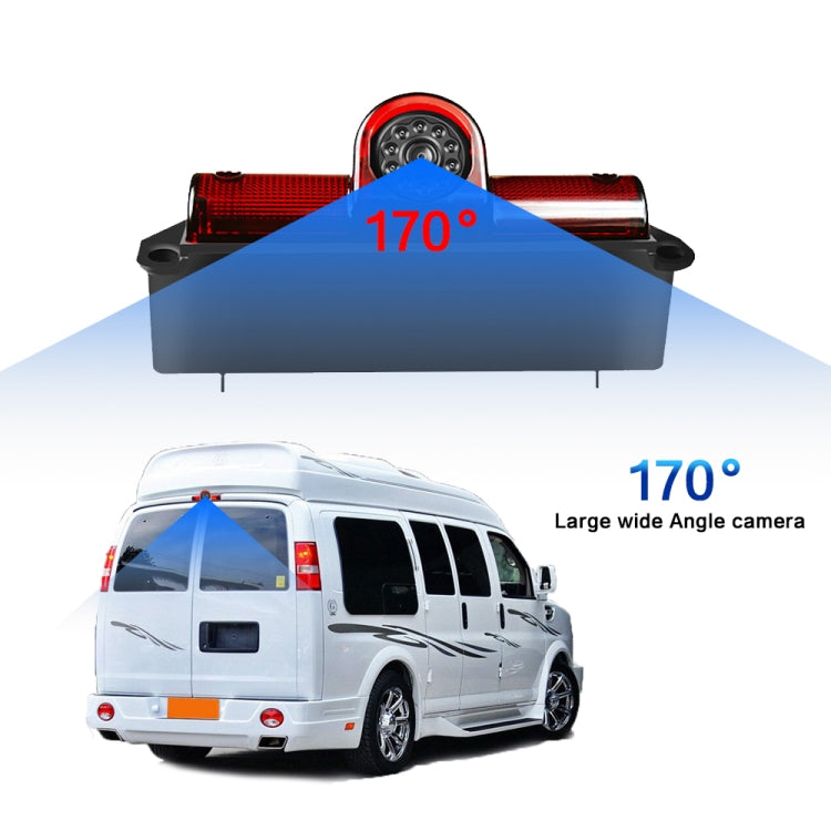 PZ467 Car Waterproof 170 Degree Brake Light View Camera + 7 inch Rearview Monitor for Chevrolet - Rear View Cameras by PMC TechLife | Online Shopping South Africa | PMC TechLife | Buy Now Pay Later Mobicred
