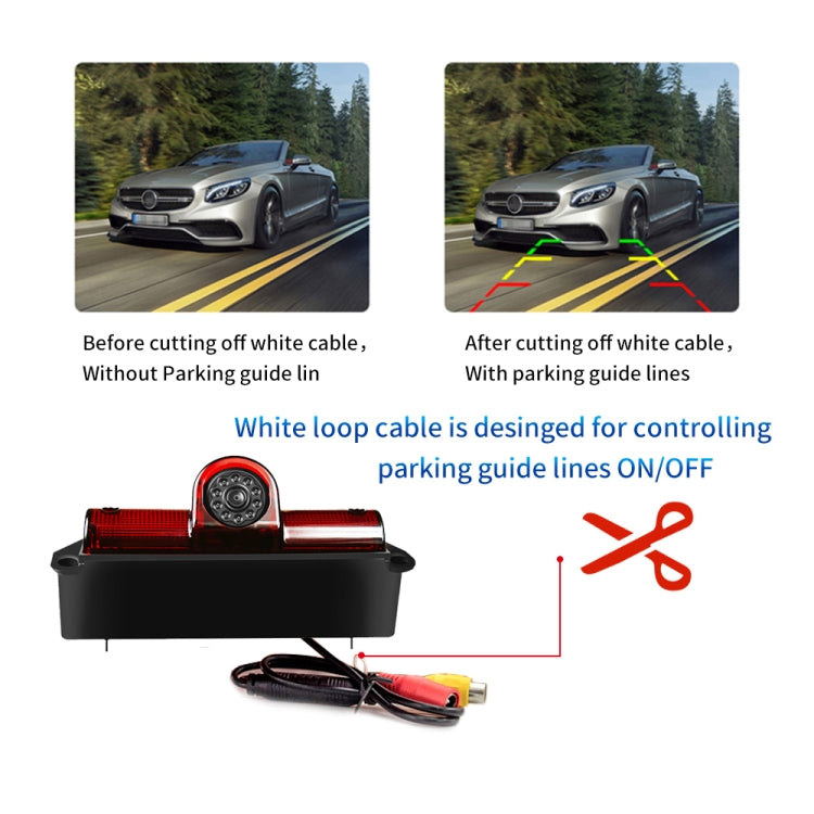 PZ467 Car Waterproof 170 Degree Brake Light View Camera + 7 inch Rearview Monitor for Chevrolet - Rear View Cameras by PMC TechLife | Online Shopping South Africa | PMC TechLife | Buy Now Pay Later Mobicred