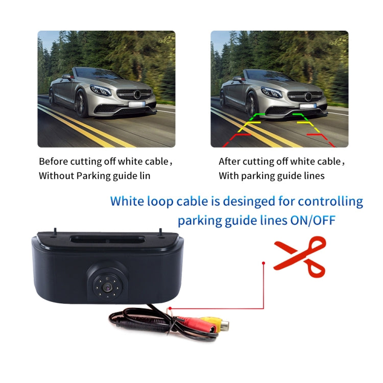PZ469 Car Waterproof 170 Degree Brake Light View Camera + 7 inch Rearview Monitor for Nissan N200 2010-2017 - Rear View Cameras by PMC TechLife | Online Shopping South Africa | PMC TechLife | Buy Now Pay Later Mobicred