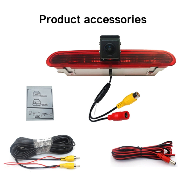 PZ472 Car Waterproof 170 Degree Brake Light View Camera for Fiat / Opel - Rear View Cameras by PMC TechLife | Online Shopping South Africa | PMC TechLife | Buy Now Pay Later Mobicred