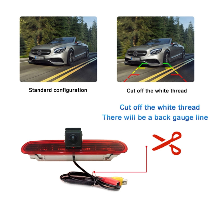 PZ472 Car Waterproof 170 Degree Brake Light View Camera for Fiat / Opel - Rear View Cameras by PMC TechLife | Online Shopping South Africa | PMC TechLife | Buy Now Pay Later Mobicred