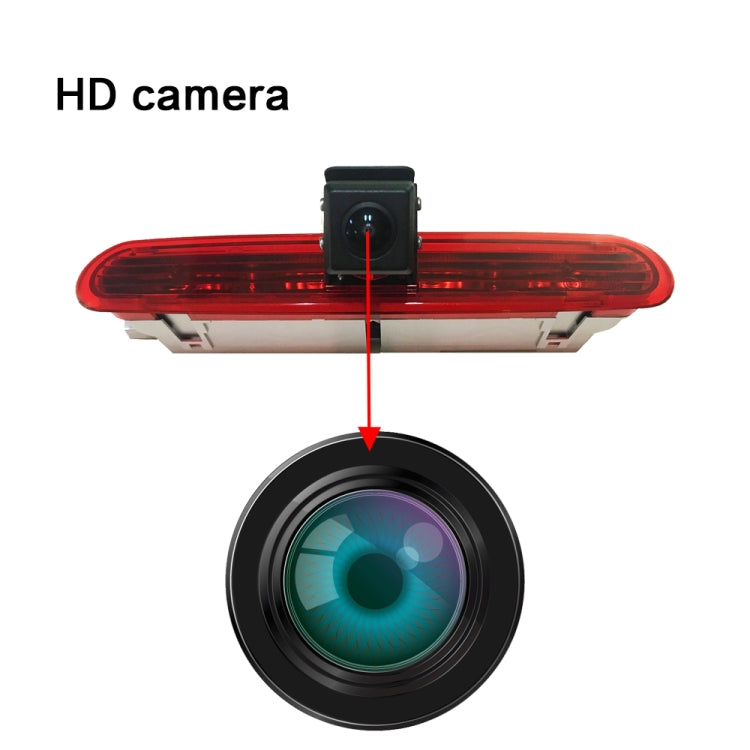 PZ472 Car Waterproof 170 Degree Brake Light View Camera + 7 inch Rearview Monitor for Fiat / Opel - Rear View Cameras by PMC TechLife | Online Shopping South Africa | PMC TechLife | Buy Now Pay Later Mobicred