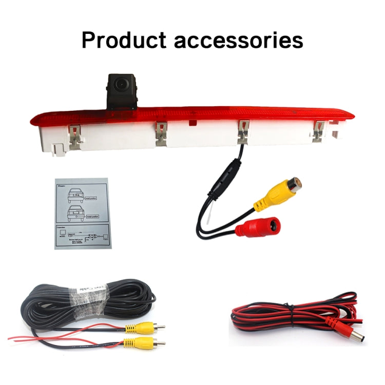 PZ473 Car Waterproof 170 Degree Brake Light View Camera for Volkswagen T6 Single Door - Rear View Cameras by PMC TechLife | Online Shopping South Africa | PMC TechLife | Buy Now Pay Later Mobicred