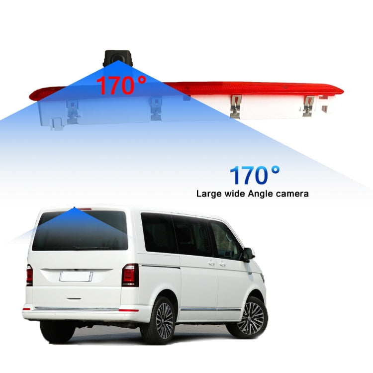 PZ473 Car Waterproof 170 Degree Brake Light View Camera for Volkswagen T6 Single Door - Rear View Cameras by PMC TechLife | Online Shopping South Africa | PMC TechLife | Buy Now Pay Later Mobicred