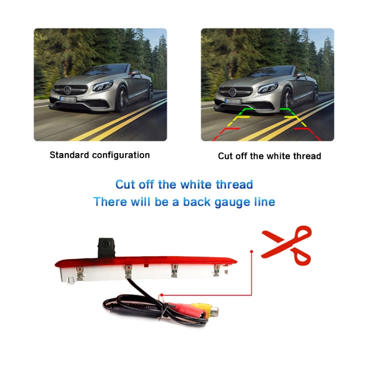 PZ473 Car Waterproof 170 Degree Brake Light View Camera for Volkswagen T6 Single Door - Rear View Cameras by PMC TechLife | Online Shopping South Africa | PMC TechLife | Buy Now Pay Later Mobicred