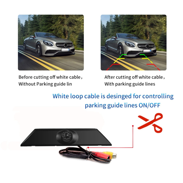 PZ474 Car Waterproof 170 Degree Brake Light View Camera + 7 inch Rearview Monitor for Iveco Daily 4 Gen - Rear View Cameras by PMC TechLife | Online Shopping South Africa | PMC TechLife | Buy Now Pay Later Mobicred