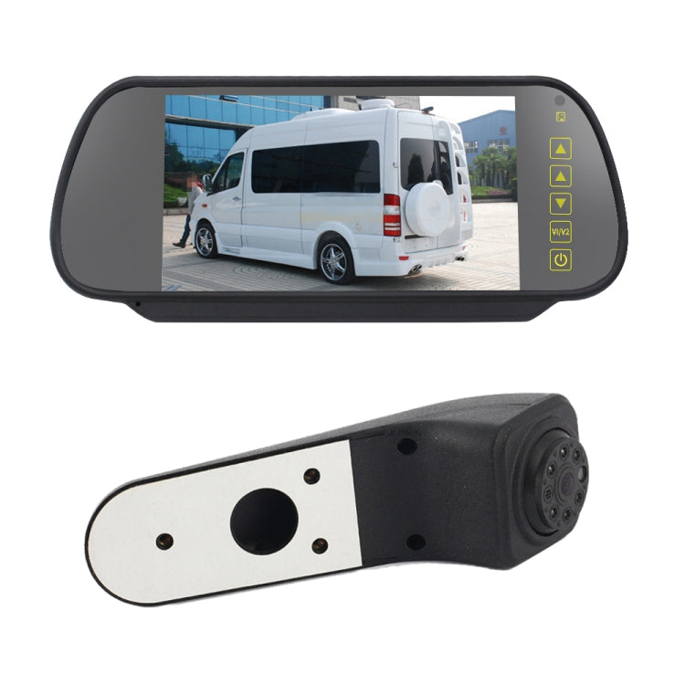 PZ475 Car Waterproof 170 Degree Brake Light View Camera + 7 inch Rearview Monitor for Volkswagen Crafter - Rear View Cameras by PMC TechLife | Online Shopping South Africa | PMC TechLife | Buy Now Pay Later Mobicred