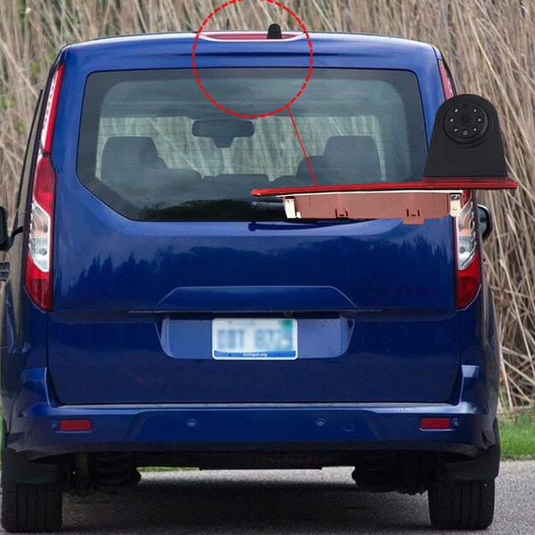 PZ477 Car Waterproof 170 Degree Brake Light View Camera + 7 inch Rearview Monitor for Ford Transit Custom - Rear View Cameras by PMC TechLife | Online Shopping South Africa | PMC TechLife | Buy Now Pay Later Mobicred