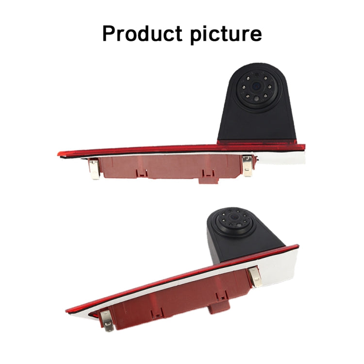 PZ477 Car Waterproof 170 Degree Brake Light View Camera + 7 inch Rearview Monitor for Ford Transit Custom - Rear View Cameras by PMC TechLife | Online Shopping South Africa | PMC TechLife | Buy Now Pay Later Mobicred
