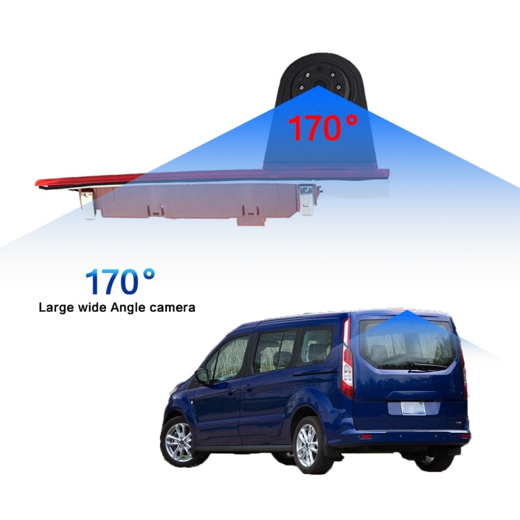 PZ477 Car Waterproof 170 Degree Brake Light View Camera + 7 inch Rearview Monitor for Ford Transit Custom - Rear View Cameras by PMC TechLife | Online Shopping South Africa | PMC TechLife | Buy Now Pay Later Mobicred