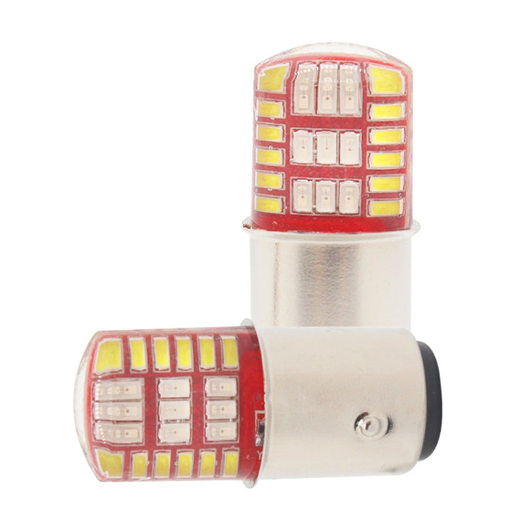 2 PCS 1157 DC12V / 1.1W Motorcycle / Car LED Double Color Flashing Light Turn Signal / Brake Lamp with 42LEDs SMD-3014 Lamp Beads - Brake Lights by PMC TechLife | Online Shopping South Africa | PMC TechLife | Buy Now Pay Later Mobicred