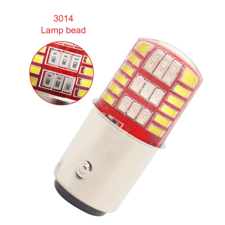 2 PCS 1157 DC12V / 1.1W Motorcycle / Car LED Double Color Flashing Light Turn Signal / Brake Lamp with 42LEDs SMD-3014 Lamp Beads - Brake Lights by PMC TechLife | Online Shopping South Africa | PMC TechLife | Buy Now Pay Later Mobicred