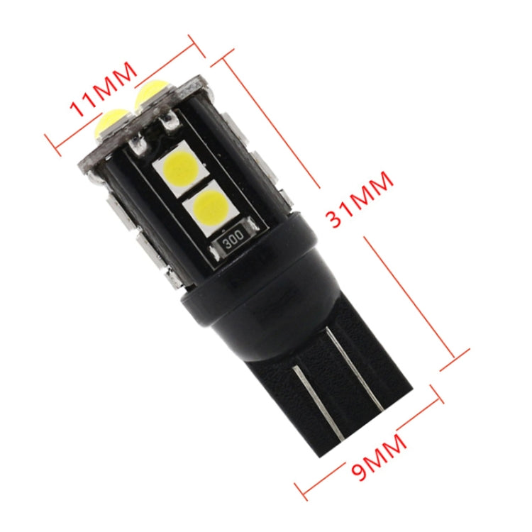 10 PCS T10/168/194 DC12V / 1W / 6000K / 60LM Car Decoding Clearance Lights with 12LEDs SMD-3030 Lamp Beads - Brake Lights by PMC TechLife | Online Shopping South Africa | PMC TechLife | Buy Now Pay Later Mobicred