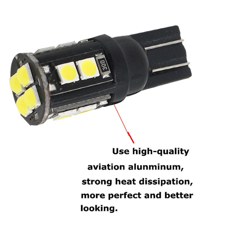 10 PCS T10/168/194 DC12V / 1W / 6000K / 60LM Car Decoding Clearance Lights with 12LEDs SMD-3030 Lamp Beads - Brake Lights by PMC TechLife | Online Shopping South Africa | PMC TechLife | Buy Now Pay Later Mobicred